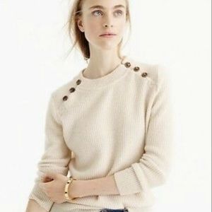 J.Crew Textured cotton sweater Vintage Indigo XS